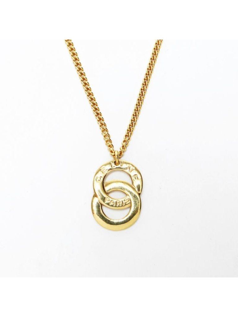 Celine Necklace Logo Gold 545$